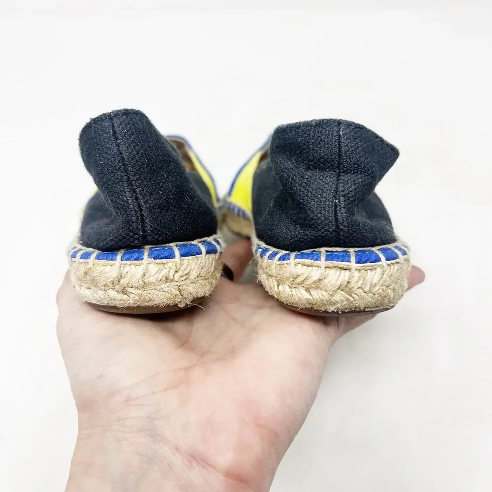 [Sperry Top-Sider] Blue Colorblock Canvas Katama Cape Espadrille Flats Size 6.5